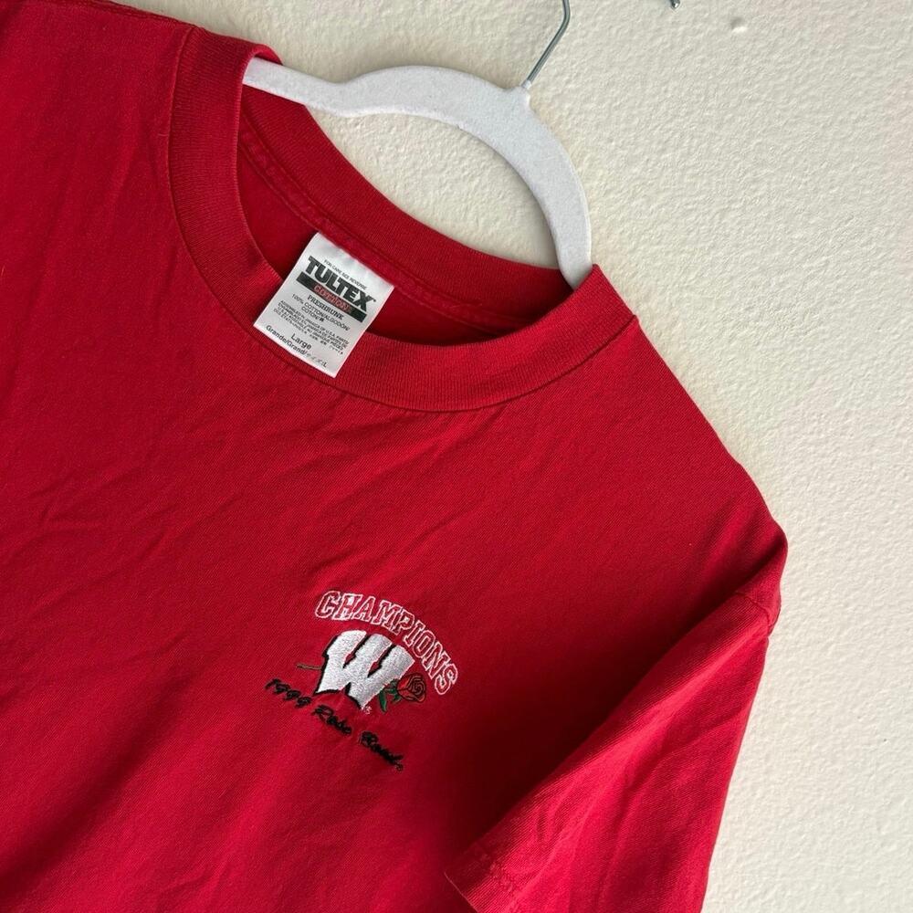 Vintage 1999 Wisconsin Badgers Rose Bowl T-Shirt collegiate football tailgate